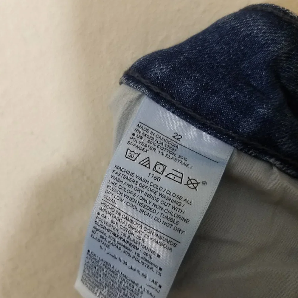 NWT Old Navy High-Rise Super Skinny Stretch Jeans Blue Plus Size 22 - Picture 5 of 5